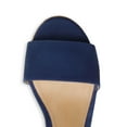 thumbnail image 6 of Schutz Glorya Ankle Buckle Open Toe Heeled Platform Sandal Blue Suede Pump, 6 of 6
