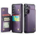 thumbnail image 1 of Funda para Samsung Galaxy S25 Plus con tarjetero, tipo billetera para hombre y mujer con bloqueo RFID, de cuero resistente, con soporte, cierre magnético y a prueba de golpes, 1 of 10
