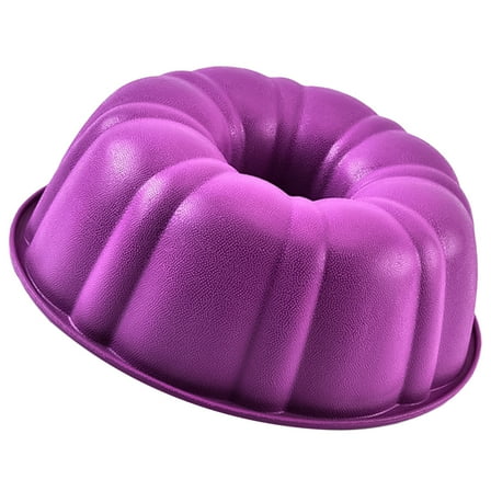 WASHWEPE 1Set Pumpkin Cake Molds Silicone Bakeware for Baking Non-Stick Flexible Round Shape Home Bakers