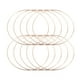 thumbnail image 1 of 10 piezas de 100 mm, atrapasueños sencillo, redondo, de hierro, chapado, accesorio decorativo DIY, dorado, 1 of 5
