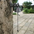 thumbnail image 5 of Hometravel Wall Mounted Bird Bell, Hand Crank Decorative Doorbell for Porch, Garden Themed Wind Chime for Outdoor Entry, Patio, Courtyard, Rustic Home Accent, 5 of 7
