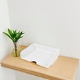thumbnail image 4 of FONDOTIN 4Pcs Clear Acrylic Tray Desk Paper Holder White Minimalist Design For Classroom, 4 of 8