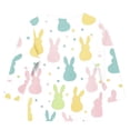 thumbnail image 4 of Blusas y camisas de cuello redondo y manga larga para niños, blusas/camisas de poliéster con estampado de corazones, mangas 3/4 y cuello redondo, elegantes e informales., 4 of 5