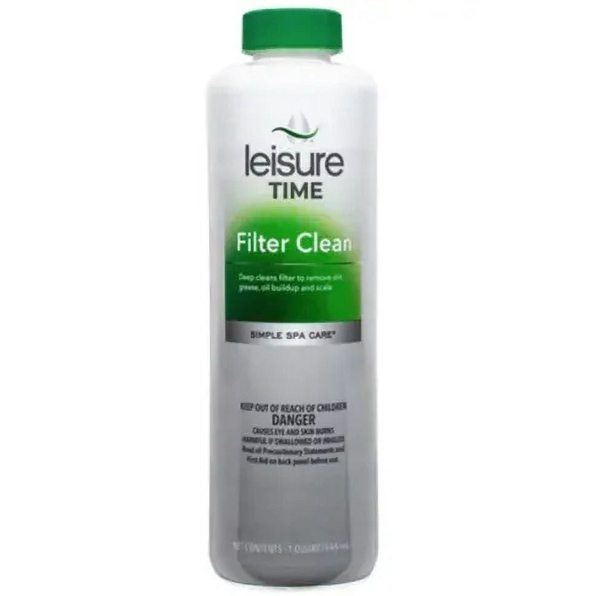 Leisure Time LZ-O-12 Filter Clean Cartridge Cleaner for Spas and Hot Tubs, 12-Pack, 1-Quart