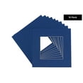 thumbnail image 2 of Bottle Blue Acid Free 20x20 Picture Frame Mats with White Core Bevel Cut for 16x16 Pictures - Fits, 2 of 3