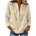 thumbnail image 3 of Neewe Womens Long Sleeve Shirts Casual Summer Fashion Ladie Tops Loose Fit Spring Lightweight Clothes Beach Vacation, 3 of 5
