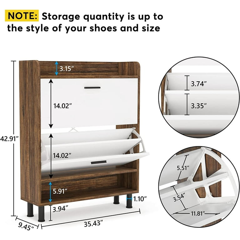 Shoe discount cabinet dimensions