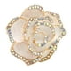 thumbnail image 5 of Broche de pétalos de diamantes de imitación, broche de flor blanca, broche de pétalo, broche de aleación, diseño de próxima generación Jadeshay A, 5 of 8