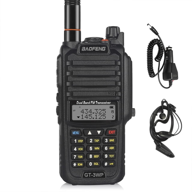 Radio bidireccional BAOFENG GT-3WP IP67 de doble banda impermeable