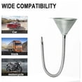 thumbnail image 1 of Flexible Iron Universal Funnel 630Mm Long Bendable Automotive Oil Engine Fuel Filling Tool With Stainless Steel Filter Multi Angle Liquid Transfer For Car Truck Motorcycle Garage, 1 of 2