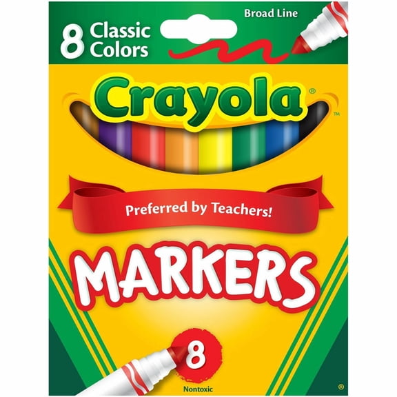 Crayola Art Marker Broad Point Ea, Assorted Colors, 1 Pack