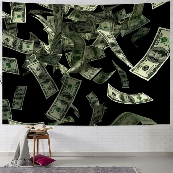 Autua Money Flying Tapestry Wall Hanging Unique Style Graphic Tapestries Home Wall Decor Art for Living Room Bedroom Apartment Farmhouse Dorm 4 Sizes Available 40x30inch