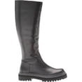thumbnail image 2 of Vince Camuto Phrancie Black Leather Platform Rounded Toe Tall Fashion Boot (Black, 9.5), 2 of 2