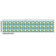 thumbnail image 3 of Ambesonne Spring Fabric by the Yard Upholstery, Gardening Petals Daisy Art, 5 Yards, Teal Pale Blue Orange, 3 of 5