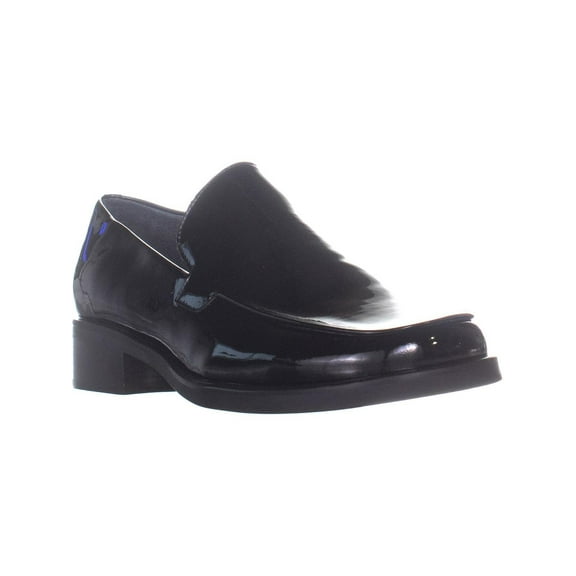 Womens Franco Sarto Bocca Loafer Flats, Black Patent
