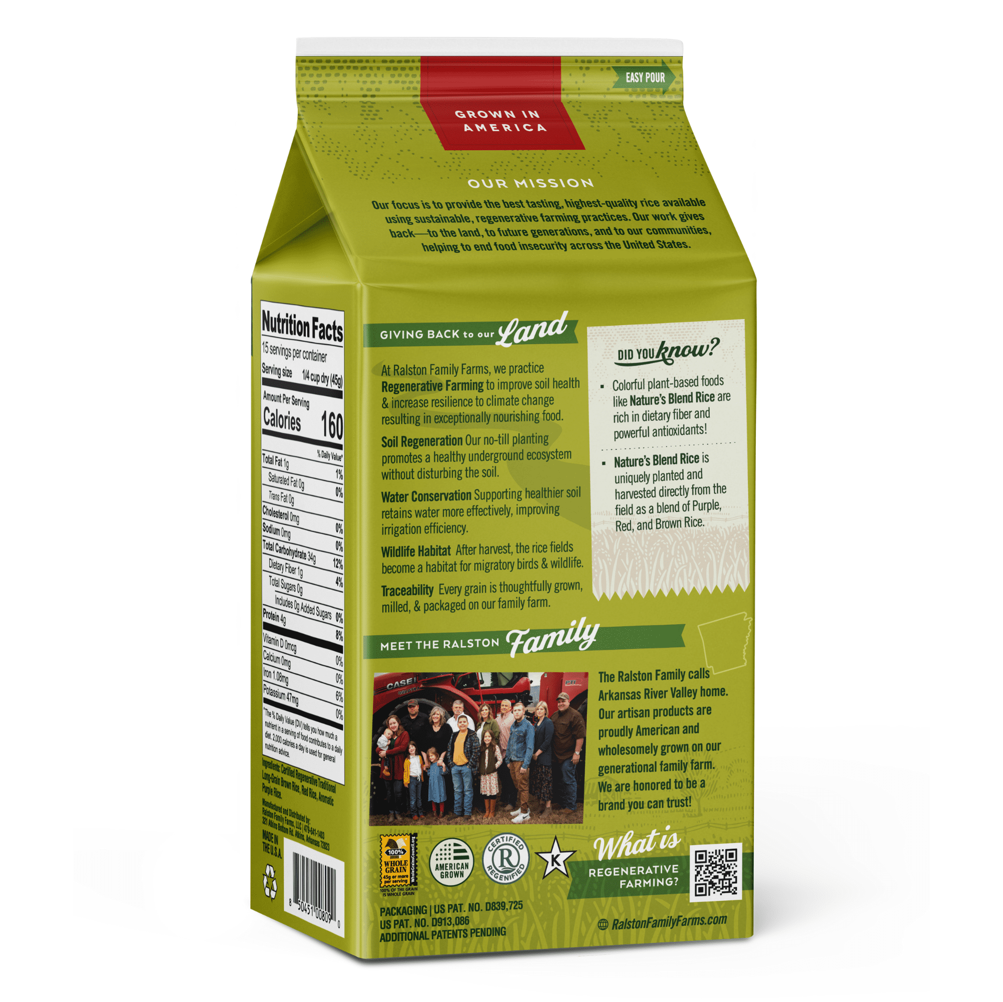Ralston Family Farms Nature's Blend Rice, 24 oz Carton: 6 Pack, American Grown, Non-GMO, Naturally Gluten Free