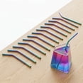 thumbnail image 4 of 50-Pack Reusable Bent Metal Straws, Stainless Steel Drinking Straws for 40 oz & 30 oz Tumblers Eco-Friendly Accessories for Smoothies, Coffee & Water Bottles(Multicolor), 4 of 6
