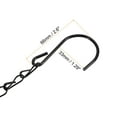 thumbnail image 3 of Uxcell 120cm Extension Link Adjustable Double S Shaped Hooks Hanging Chains Black 2 Pack, 3 of 6
