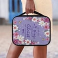 thumbnail image 3 of Renewold Practical Bible Bags for Women Zippered Bible Carrying Case Purple White Flowers Bible Protective Bag with Handle Christain Gifts Scripture Study Bag, 3 of 7