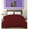 thumbnail image 1 of BedDecor 300 GSM 1 Pcs Solid (Burgundy,Twin/Twin Xl) 100% Egyptian Cotton Base Comforter, 1 of 8