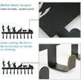 thumbnail image 5 of 1pc Halloween Black Iron Wall Mounted Hooks Metal Key Holder Cat Pattern with 9 Hooks for Bag Wall Decorative, 5 of 9