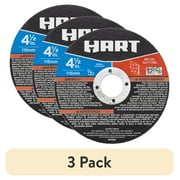 (3 pack) HART 4-1/2-inch Bonded Abrasive Cutting Wheel, For Angle Grinders