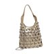 thumbnail image 5 of Bolso de hombro de piel sintética para mujer, ideal para libros, fiestas y revistas. Oro, 5 of 8