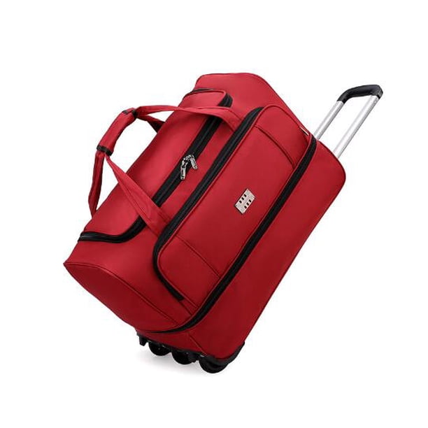 Bolsas de lona con ruedas, bolso de viaje con ruedas de 24 pulgadas, bolso de mano Oxford de gran capacidad de 26 pulgadas, bolsas con ruedas para equipaje de viaje para hombres