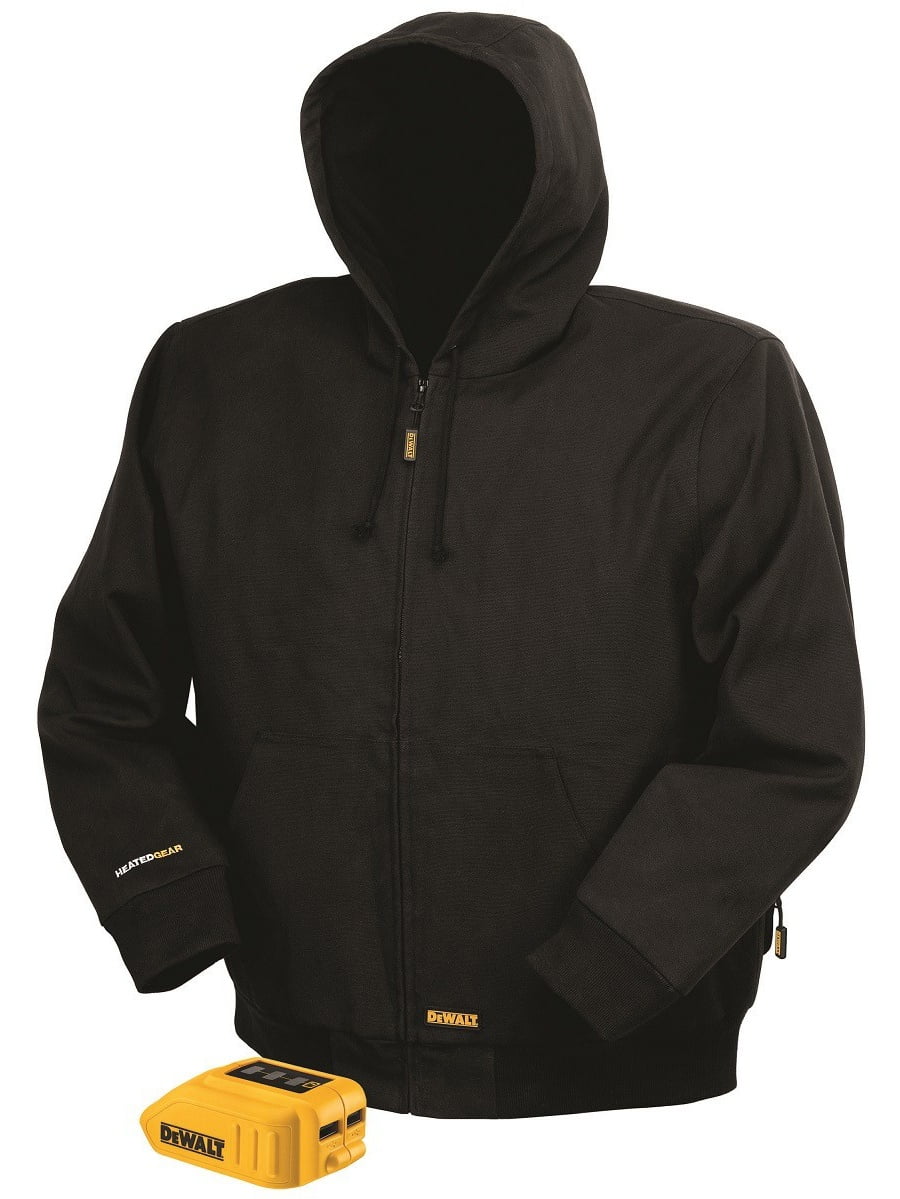 Dewalt Black Hooded Heated Jacket Small