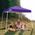 thumbnail image 3 of EAGLE PEAK 10x10 Slant Leg Pop Up Canopy Tent Easy One Person Setup Instant Outdoor Beach Canopy Folding Portable Sports Shelter 10x10 Base 8x8 Top, 3 of 10