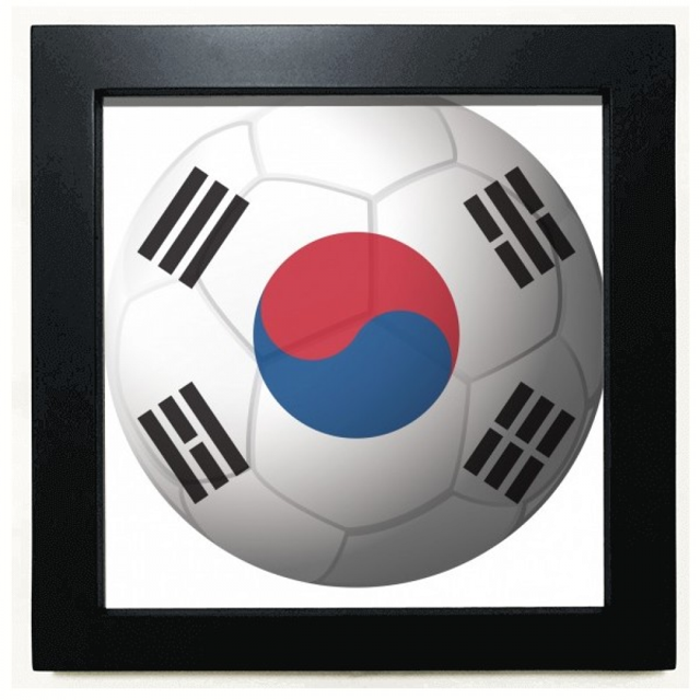 Marco Cuadrado Negro Unbranded Copa Mundial de Fútbol de Corea 8 x 8