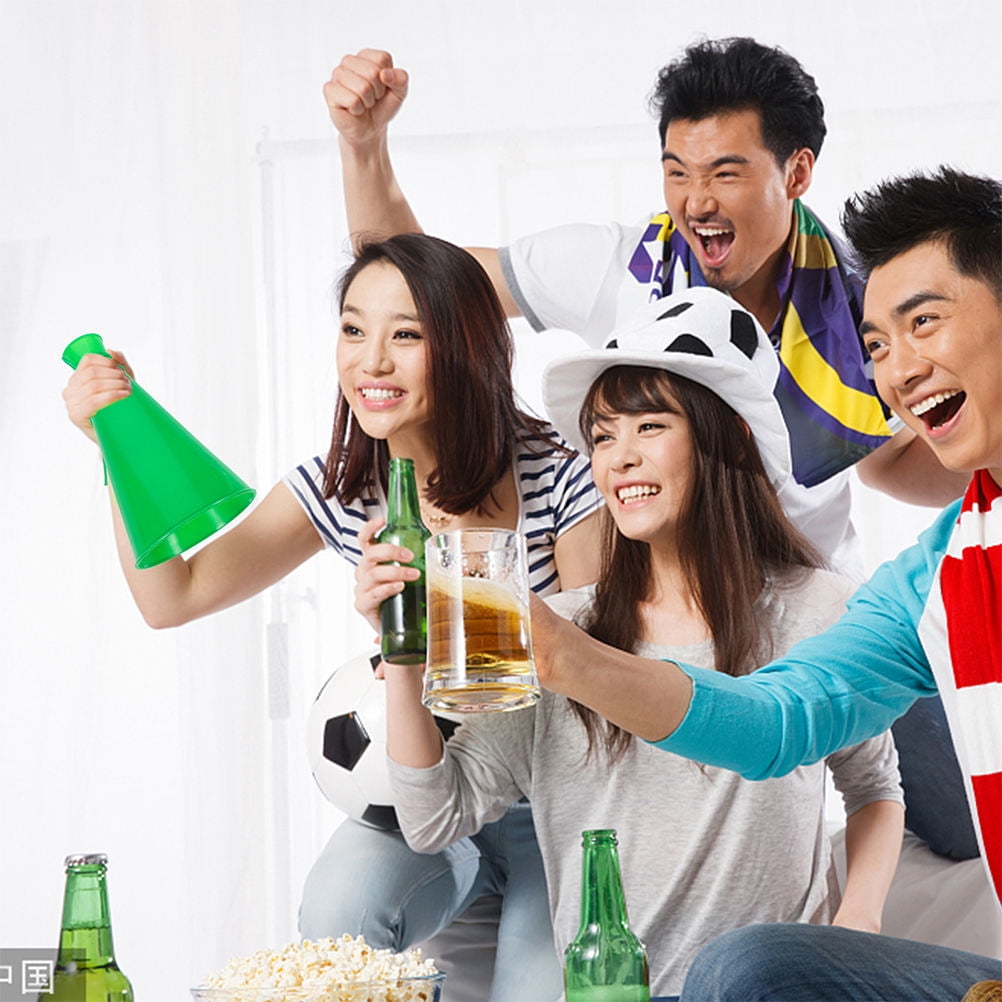 FENGGUIQU 6- Plastic Noise Makers Trumpet Shape for Sporting Events and Party Supplies