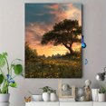thumbnail image 4 of Sunset Meadow Tree Canvas Wall Art Print, Living Room Bedroom Kitchen Hallway Decor, 4 of 8
