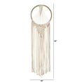 thumbnail image 2 of Nearly Natural 24" x 10" Handmade Bohemian Off-White Macrame Dreamcatcher Wall Hanging Décor Textile Art, 2 of 3