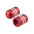 thumbnail image 6 of Motoforti Tire Valve Stem Caps Car Accessories Aluminum Alloy Red 4 Pcs, 6 of 7