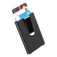 thumbnail image 1 of Tarjetero Metálico Slim con Bloqueo RFID Timotech 5 Tarjetas Negro 10, 1 of 4