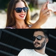 thumbnail image 2 of Gafas de sol Joopin Square Polarized UV400 de gran tamaño, paquete de 2, 2 of 6