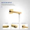 thumbnail image 5 of Boyel Living 10 inches Shower System Wall Mount 3-Function Single Shower Rain System Handheld Shower Gold, 5 of 10