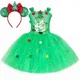 thumbnail image 3 of Disfraz de árbol de Navidad verde brillante para niñas, vestido de tutú elegante para fiesta de Navidad, ropa de elfo navideño para bebés y niños pequeños, regalos, 3 of 5