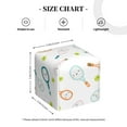 thumbnail image 4 of Logiee Tissue Box Cover 5X5X5'' PU Leather Tissue Holder Square Tissue Cube Box Organizer for Bathroom Vanity Countertop,Car,Night Stands,Office,Home,Kitchen (Cute Tennis Rackets), 4 of 8