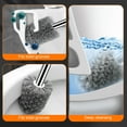 thumbnail image 4 of Stiff Bristle Toilet Brush and Compact Holder Set for Bathroom, Manual Bowl Scrubber with Long Handle for Restroom Hygiene, Durable Modern Washing Tool for Home Commode, 1 Piece Set, By UKHCCC, 4 of 9