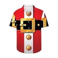 thumbnail image 3 of JURANMO Men's Funny Christmas Shirts Short Sleeve Button Up Vacation Bowling Shirt Xmas Novelty Graphic Print Blouse Tops Red XXXXL Daily Deals Clearance, 3 of 7