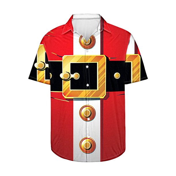 Camisas de Manga Corta para las Mujeres, Camisa de Botón de Cuello de Vuelta Casual Hecha de 100% Poliéster Ligero para Todo el Uso de Temporada, Camisas de Manga Corta para Hombre