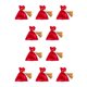 thumbnail image 2 of Bewildely Candy Drawstring Bag Festival Holiday Party Chocolates Galletas Favores Galletas Snacks Regalos Paquete Bolsa para niños Rojo Rojo 10Conjunto, 2 of 6