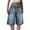 A-Blue, variant on EMMIOL Women's Denim Shorts Y2K Vintage Jean Shorts Distressed Jorts Mid Waist Baggy Summer Streetwear