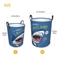 thumbnail image 5 of Kll Great White Shark Waterproof Foldable Laundry Hamper Bucket With Handles For Storage Bin,Kids Room,Home Organizer (Medium), 5 of 8