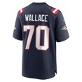 thumbnail image 3 of Men's Nike Caedan Wallace  Navy New England Patriots  Game Jersey, 3 of 6