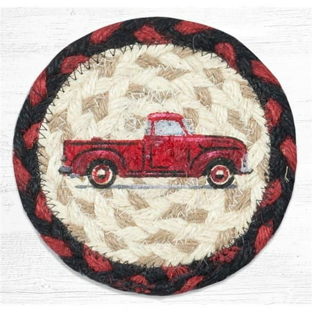 

5 x 5 in. IC-19 Vintage Red Truck Printed Coaster