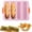 Z1-Pink, variant on weibbin 4-cavity Silicone Bread Loaf Pan, Nonstick Sourdough Loaf Pan & Heat Resistant Baguette Bread Pan, Bread Pans for Homemade Bread, Silicone Molds for Baking Hoagie Rolls, Hot Dog Buns