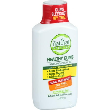 Natural Dentist Anti Gingivitis Rinse - Healthy Gums - Peppermint Twist - 2 (The Best Mouthwash For Gingivitis)